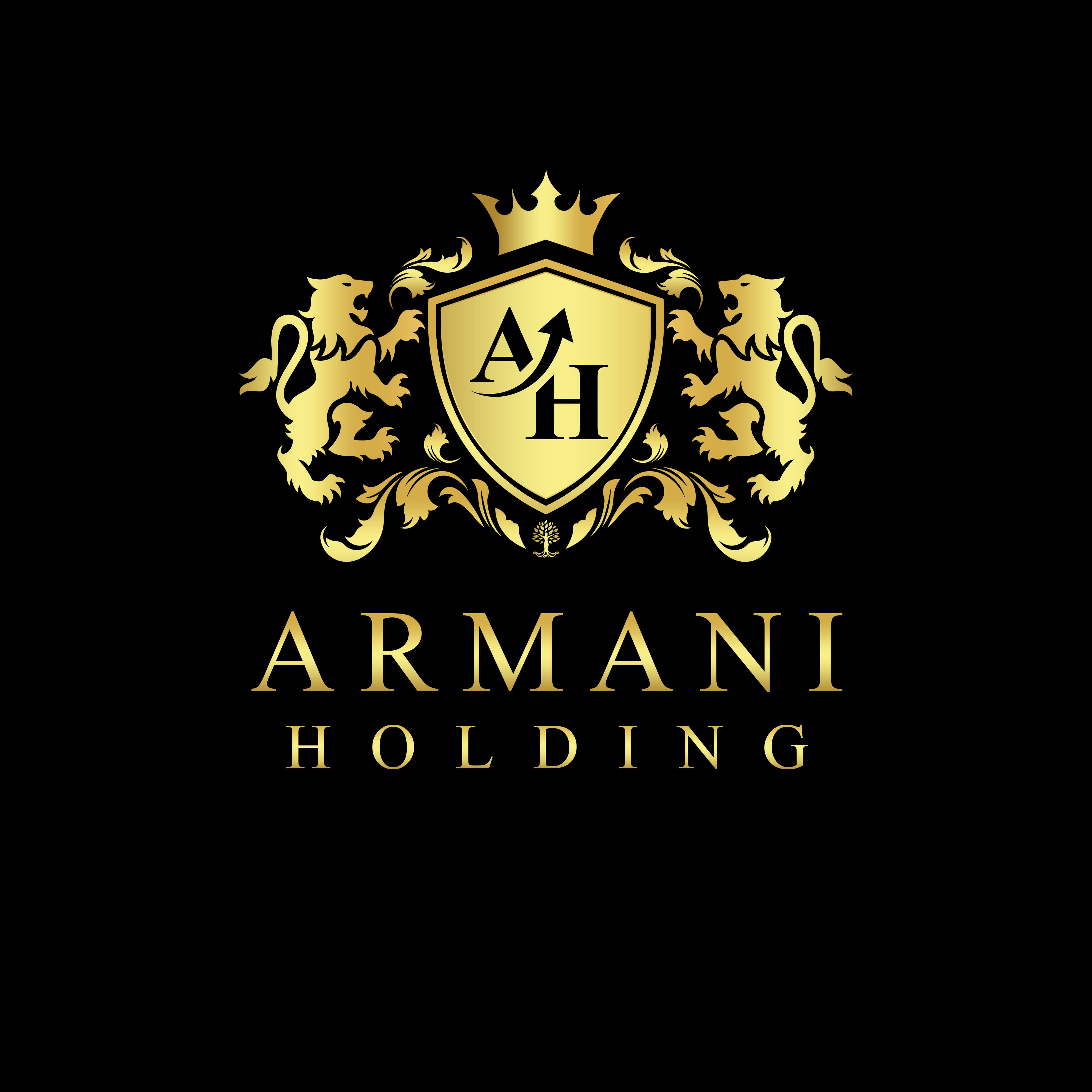 Armani holding logo